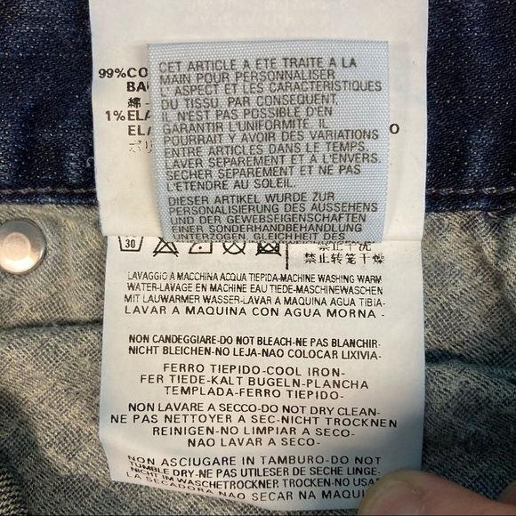 REPLAY Sz 30 Jennon Design Asolo Italy Dark Wash Jeans - Picture 5 of 12